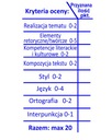 VEĽKÁ pečiatka pre učiteľa KRITÉRIÁ HODNOTENIA