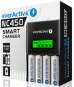 Nabíjačka batérií everActive NC450 AAA AA Ni-MH batérie R6 R3