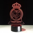 REAL MADRID 3D LED NOČNÁ LAMPA S DIAĽKOVÝM OVLÁDANÍM