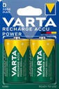 Nabíjacie batérie VARTA R20 D HR20 3000mAh 2 ks