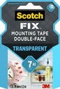 Montážna páska Scotch-Fix 19 mm x 1,5 m, priehľadná, obojstranná pre vnútorné použitie