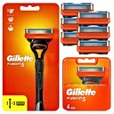 Gillette Fusion 5 čepelí, 6 kusov + žiletka, originál krabica, náplne, nože