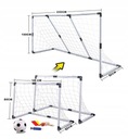 FUTBALOVÉ BRANKY 2v1 233x150 cm + LOPTA