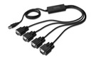 Konvertor/Adaptér USB 2.0 na 4x RS232 (DB9) s káblom USB A M/Ż, dĺžka 1,5 m