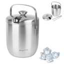 Silver ICE BUCKET nádoba na ľad + TONGERS Konighhoffer Oris 2,8l