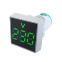 LED voltmeter 30x30 60V - 500V AC zelená (4523)