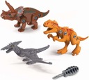 Poskladajte si figúrky dinosaurov sami + skrutkovač Buki 4+