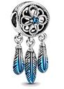 Prívesok Charms Lapač snov Blue 925 Silver