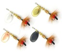 4 x MEPPS AGLIA MOUCHE RED FLY Nr.2 /4,6g -S.G.C.B