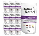 DOLINA NOTECI PREMIUM vlhké krmivo pre psov bohaté na králiky 10x150g