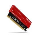 PCEM2-S Interný PCIe x16 adaptér, 1x M.2 NVMe M-key slot, hliníkový kryt