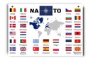 Vzdelávacia tabuľa krajín NATO, vlajky krajín A3