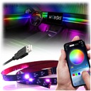 RGB LED PRUH PÁS USB PORT NEÓNOVÉ OSVETLENIE INTERIÉRU AUTA 3m