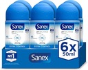 6x SANEX Dermo Extra Control Roll-On antiperspirant 50 ml