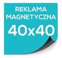 Reklamná magnetická nálepka na auto 40x40 cm