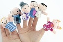 Plyšové bábky Mascot fingerlings family 6 ks