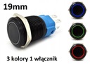 VYPÍNAČ BISTABILNÉ TLAČIDLO ZAP/VYP LED 3 FARBY RGB 19mm 12V 24V WANDALOOD