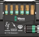 Sada bitov TORX Bit-Check 7 TX Diamond 1 WERA