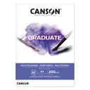 Blok A4/20k Mixed-Media White 200g Canson Graduate