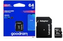 Adaptér GOODRAM 64GB C10 UHS MicroSD karta 100 MB/s