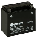 Batéria Bpower YTX14 READY 12Ah 200A