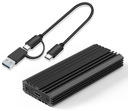 Adaptér krytu jednotky M.2 NVME NGFF SSD USB C 3.1