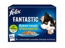 Krmivo pre mačky FELIX Fantastic Fish s príchuťou 12 x 85 g