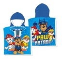 Detská plážová osuška pončo 55x110 pončo Paw Patrol boy