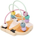 Fox Beads Motor Loop Pastel Wood Animal MINI Fun EDU