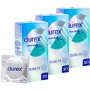 DUREX INVISIBLE CLOSE FIT CONDOMS tenké, veľmi padnúce, 30 kusov