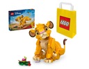 LEGO DISNEY 43243 LEVÝ KRÁĽ SIMBA + PAPIEROVÁ TAŠKA LEGO STREDNÁ