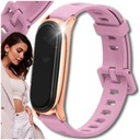 Krásny ružový remienok pre xiaomi mi band 7, duo farby remienka, pevné zapínanie