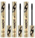 3 x EVELINE VARIETE LASHES SHOW MASCARA 10 ML Nedrolí sa, nelepí sa