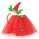 SANTA COSTUME outfit SUKŇA elf 3-10