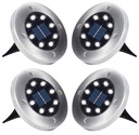 SOLÁRNE ZEMNÉ LAMPY Disk Light 4 KS Set