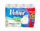 VELVET Toaletný papier aloe a hodvábne proteíny 24 roliek, 3 vrstvy