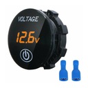 VOLTMETER DC VOLTMETER LED 5-30V 12V 24V INDIKÁTOR ZAP/VYP DOTYKOVÝ METER