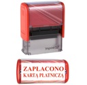 Pečiatka PLATOBNÁ PLATOBNOU KARTOU 38x14mm Trodat Impressum 8911