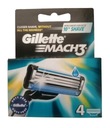 4 KUSY Gillette MACH3 ORIGINAL Náboje do žiletiek vyrobené v Poľsku.