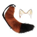 Cosplay kostým Fox Ears Tail Hnedá A