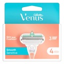 Gillette Venus Smooth Sensitive Náhradné čepieľky na holiace strojčeky 4 ks