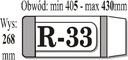 NASTAVITEĽNÝ OBAL KNIHY R33 (50KS) IKS