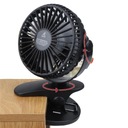 VENTILÁTOR S USB KLIPOU NABÍJACIE PRENOSNÉ STOLNÉ VENTILÁTORY 1200MAH