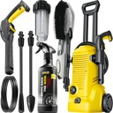 KARCHER K 2 PREMIUM MODULÁRNY TLAKOVÝ UMÝVAČ 110 TYČOV KAPALNÁ KEFA NA RÁFKY