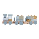 Little Dutch Wooden Train Ocean bloky modré pre deti FSC