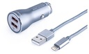 12/24V 36W MYWAY USB NABÍJAČKA DO AUTOA ​​+ KÁBL