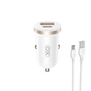 XO CC56 PD 30W QC nabíjačka do auta USB + USB-C + USB - USB-C kábel