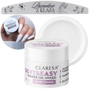 Claresa Soft&Easy Milky White gél na stavbu nechtov 45g mliečny + PILNÍK