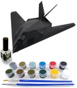 Stavebnica modelu F-117A NIGHT HAWK + FARBY, LEPIDLO