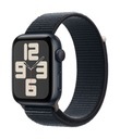 Polnočné hliníkové puzdro Apple Watch SE GPS 44 mm Midnight Sport Loop